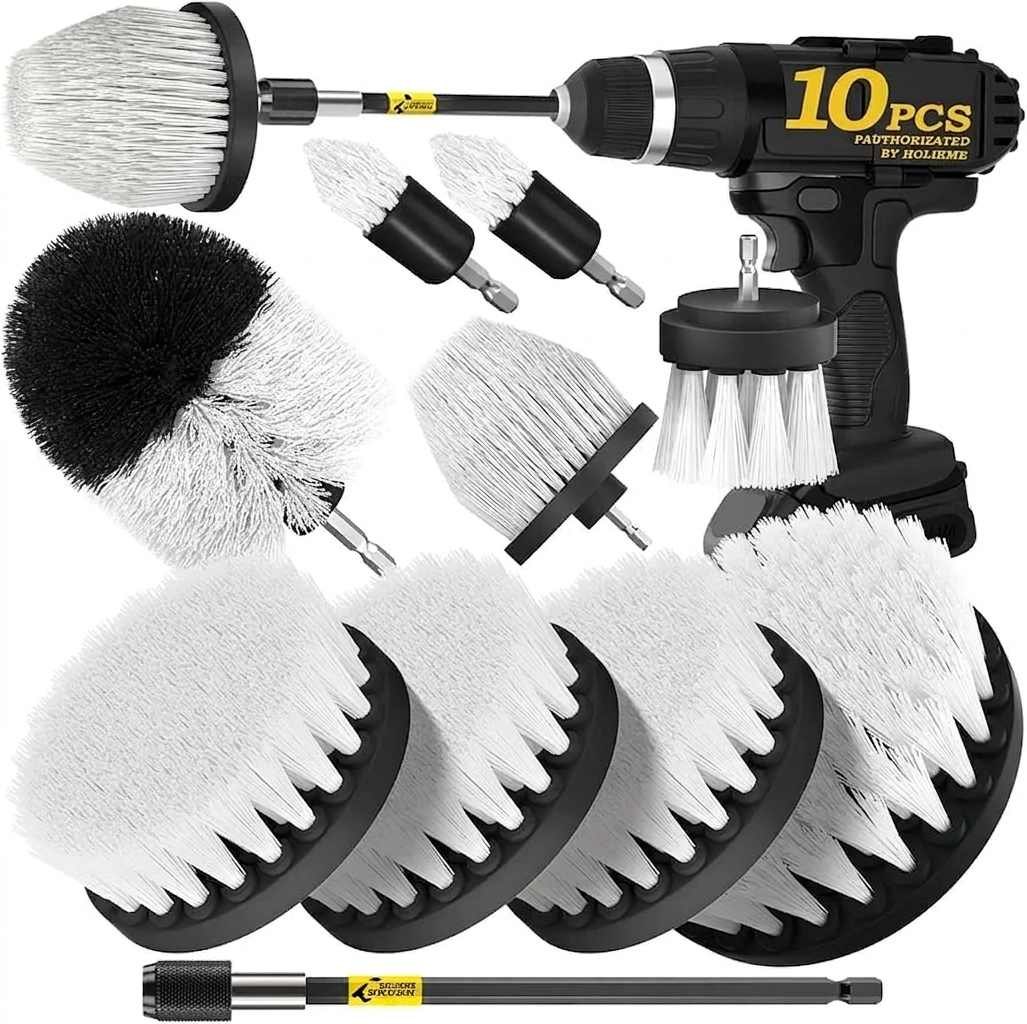 Kit cepillos tapiceria 10 piezas